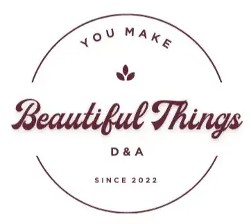 Decorative logo with 'Beautiful Things' text.